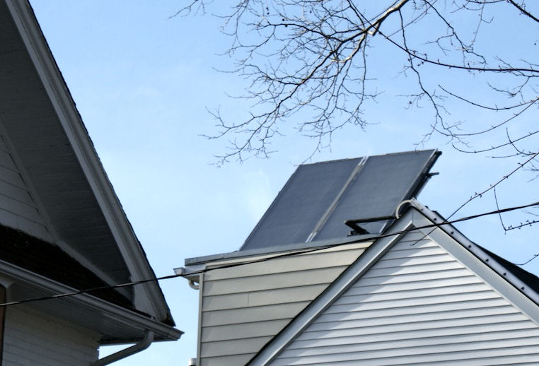 Solar panels on Eaton Ave., Toronto