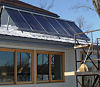 Solar panels on Prince Edward Co. home Vacuum tube solar collectors provide hot water and space heating
