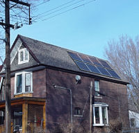 PV Solar Panels PV Solar Panels on a Toronto Roof